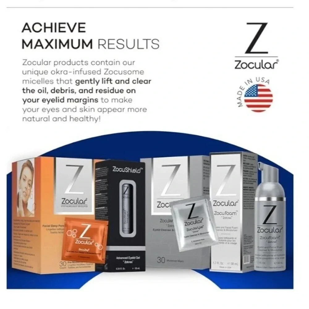 ZocuZap Acne Face Wipes Moisturizing Face Cleansing Wipes for Acne‎ Makeup B1
